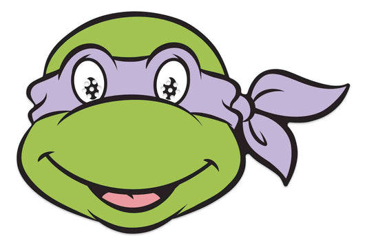 Donatello Ninja Turtle Mask Single Cardboard Face Mask
