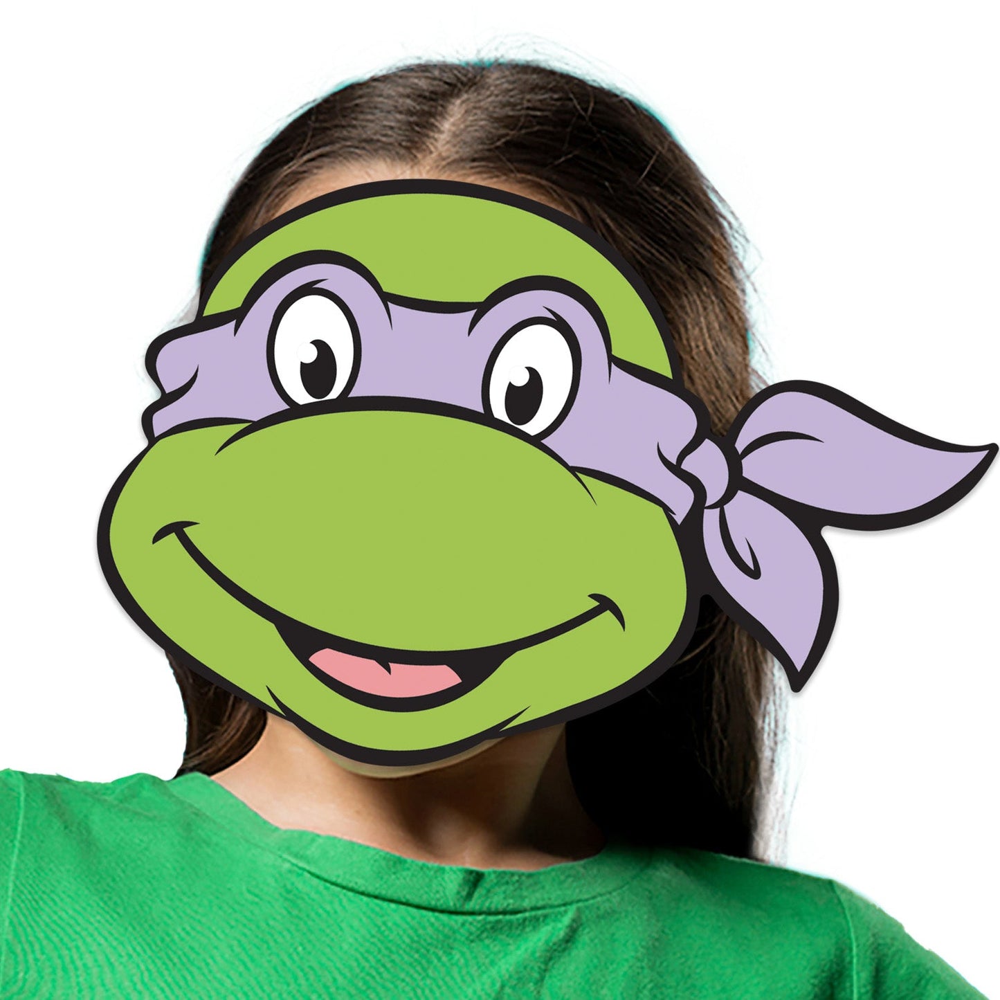Donatello Ninja Turtle Mask Single Cardboard Face Mask
