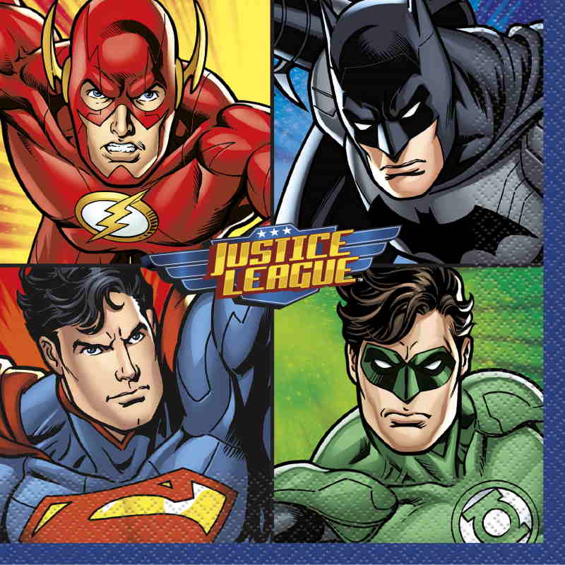 Justice League Birthday Party Pack: Tableware & Decoration Kit