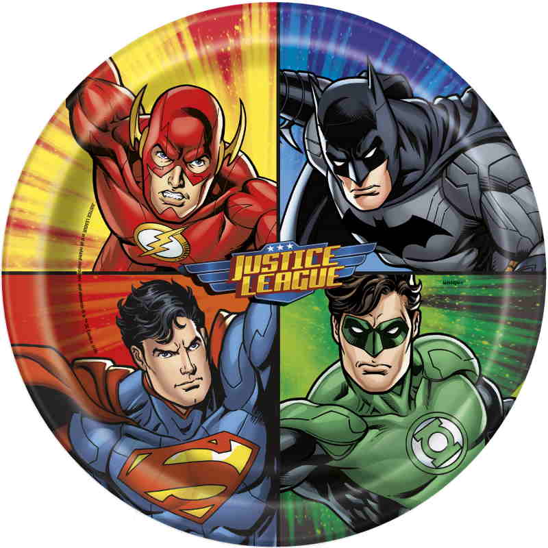 Justice League Birthday Party Pack: Tableware & Decoration Kit