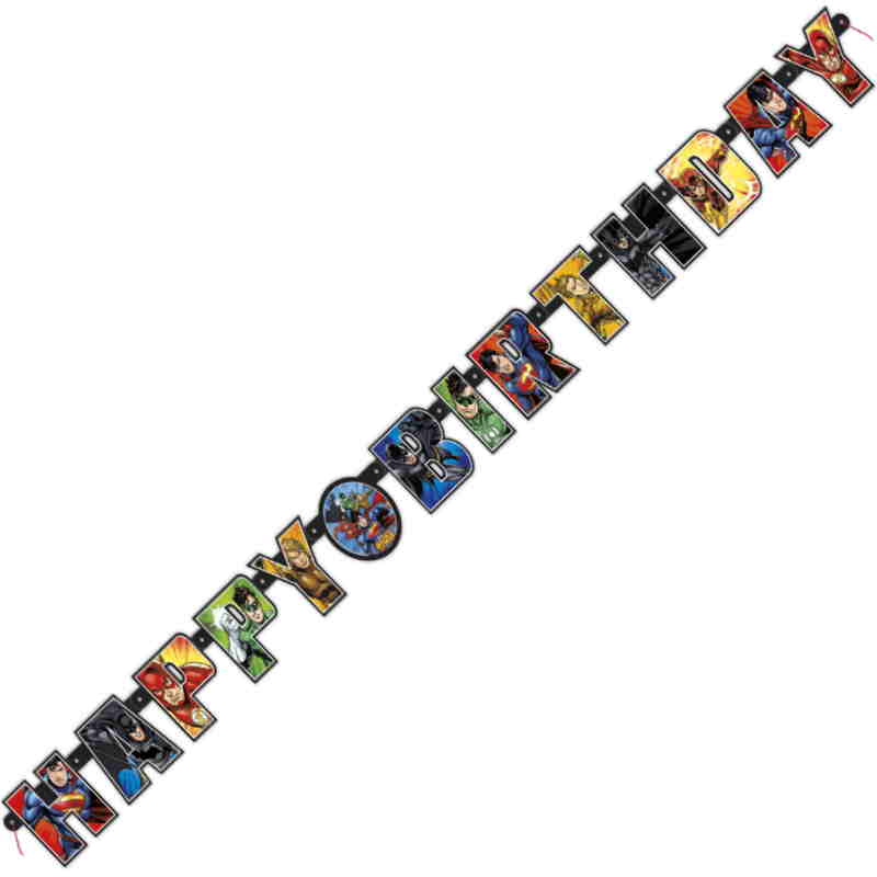 Justice League Birthday Party Pack: Tableware & Decoration Kit