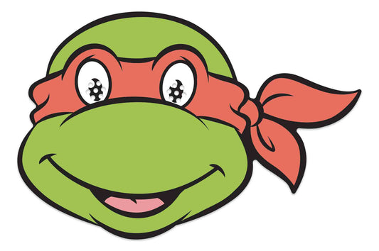 Raphael Ninja Turtle Mask Single Cardboard Face Mask
