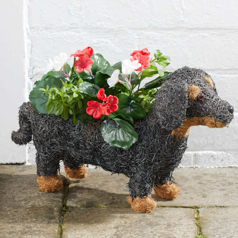 Sausage Dog Garden Flower Planter (17 x 45 x 14cm) | Party Save Smile