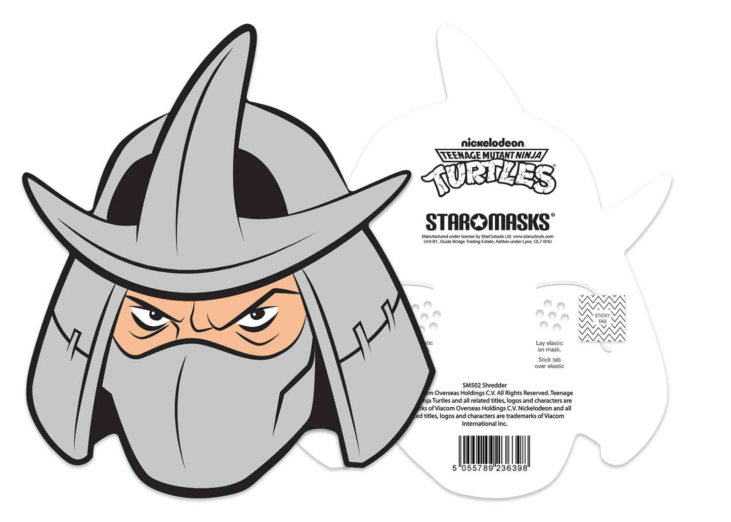 Ninja Turtles Shredder Mask Single Cardboard Face Mask