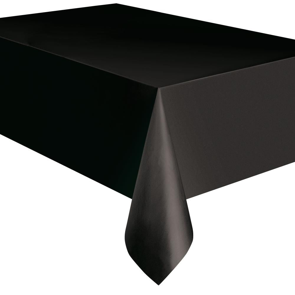 Solid Black Colour Party Pack: Tableware & Decoration Kit