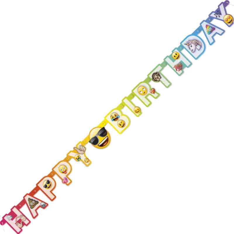 Emoji Rainbow Birthday Party Pack: Tableware & Decoration Kit