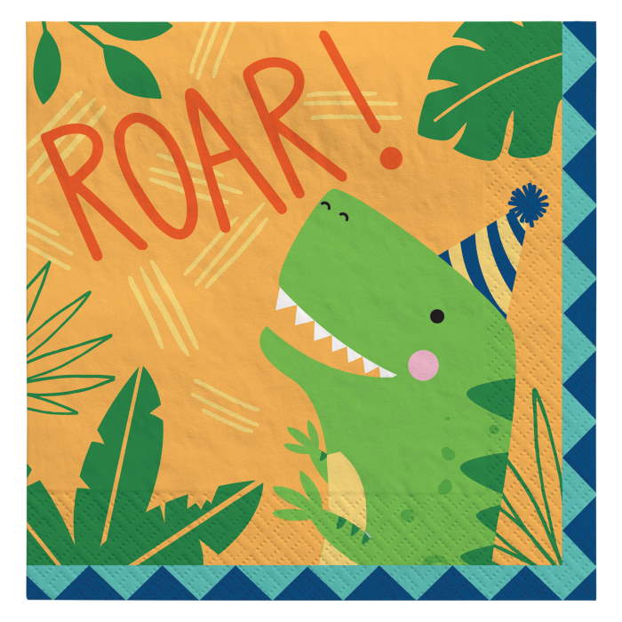 Dino-Mite Dinosaur Party Pack: Tableware Kit for 8 - 48 Guests