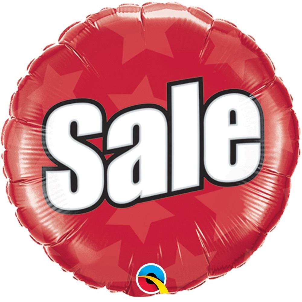 Red Sale Shop Foil Balloon 18 Inch | Party Save Smile