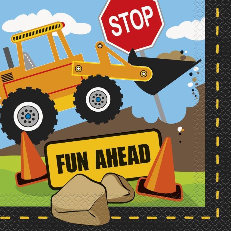 Construction Party Pack: Tableware Party Kit