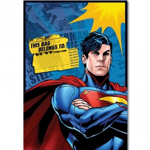 Superman Movie Party Favour Loot Bags Pack of 8 | Party Save Smile
