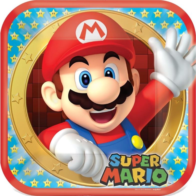 Super Mario Plates and Napkins Pack: Tableware Kit