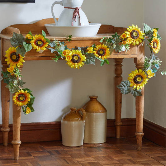 Sunflower Garland Table Decoration 180cm | Party Save Smile
