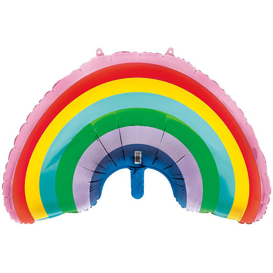Rainbow Shaped Foil Balloon 28 Inches | Party Save Smile