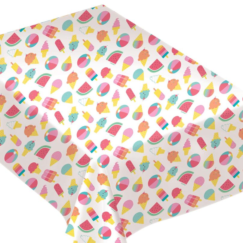 Just Chillin Ice Cream Party Tablecover 132 x 228cm | Party Save Smile