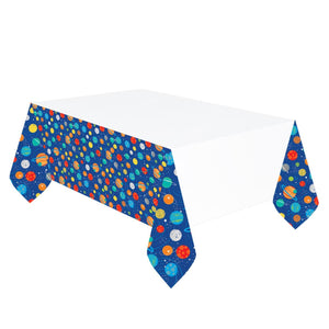 Planets Space Party Tablecloth: Tablecover 137 x 260cm