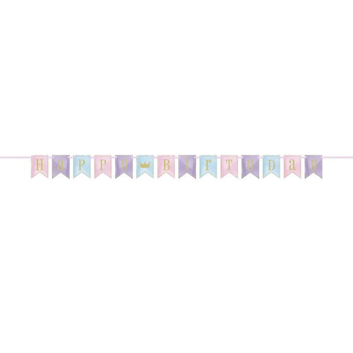 Magical Princess Happy Birthday Party Ribbon Banner Decoration | Party Save Smile