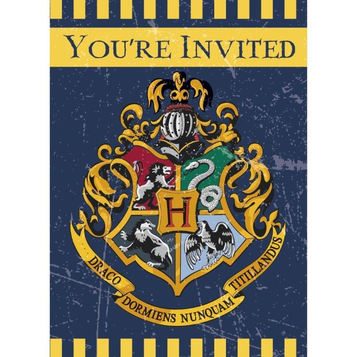 Harry Potter Birthday Invitations Pack of 8 Invites | Party Save Smile