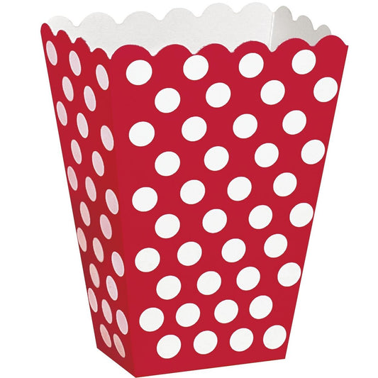 Red Treat Boxes - Polka Dot