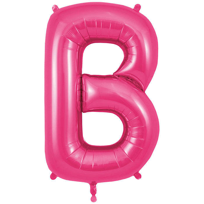 Pink Letter B Foil Balloon Oaktree 34 inches | Party Save Smile
