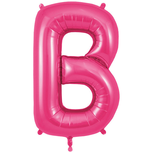 Pink Letter B Foil Balloon Oaktree 34 inches | Party Save Smile