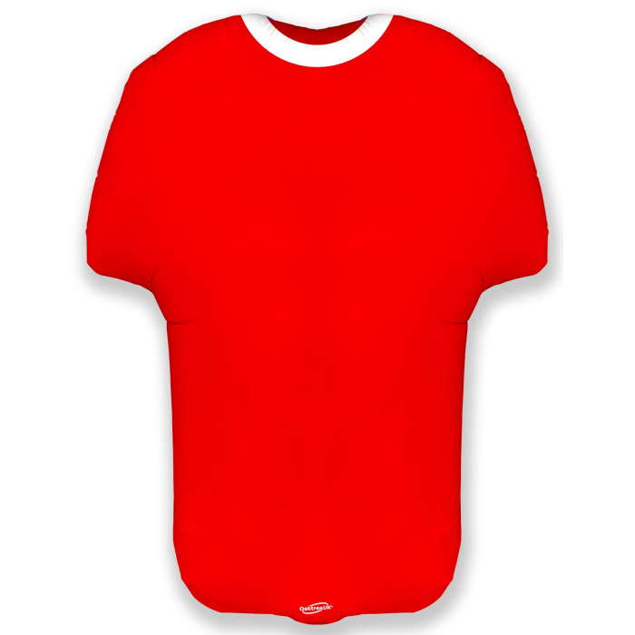 Red Football Shirt Foil Balloon (24 inches) | Party Save Smile