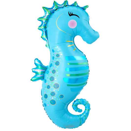 Iridescent Seahorse Foil Balloon 40 inches | Party Save Smile