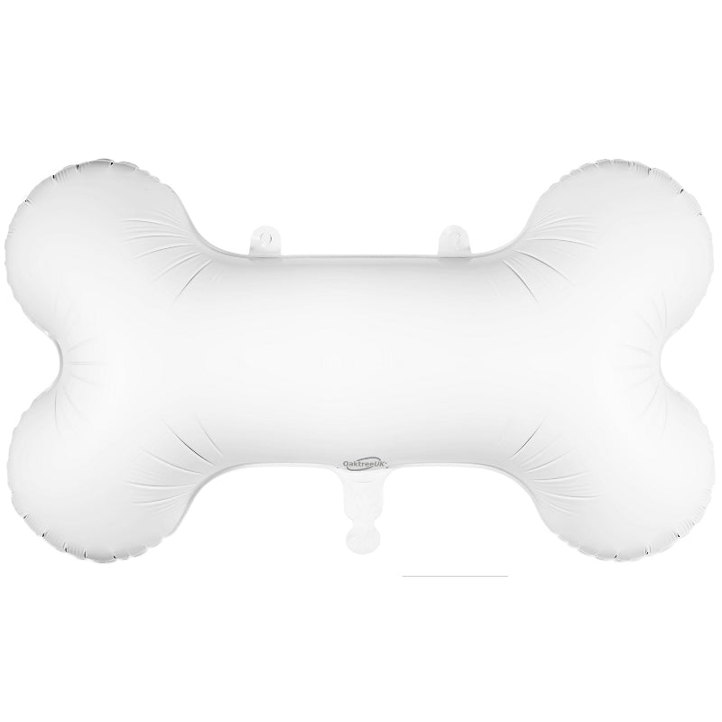White Dog Bone Foil Balloon 29 inches | Party Save Smile