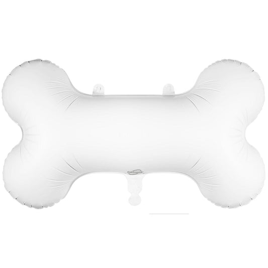 White Dog Bone Foil Balloon 29 inches | Party Save Smile