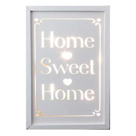 Home Sweet Home LED Light Wooden Decorative Box | Party Save Smile