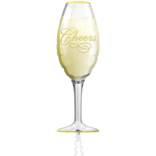 Champagne Glass Shaped Foil | Helium Balloon