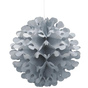 Silver Flutter Ball Party Hanging Decorations