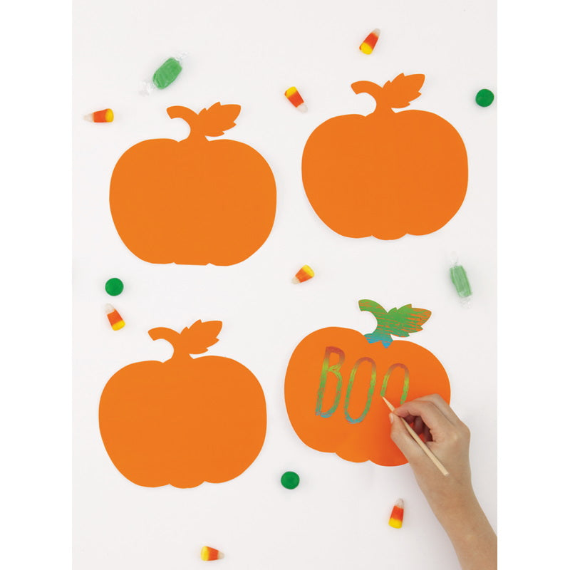 Halloween Scratch Art Party Activity Sheets Pack of 24 | Party Save Smile