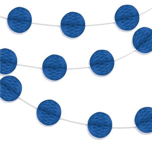 Royal Blue Mini Honeycomb Garland Party Hanging Decorations