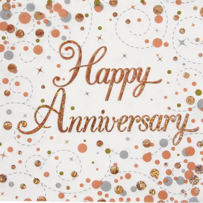 Rose Gold Wedding Anniversary Party Pack