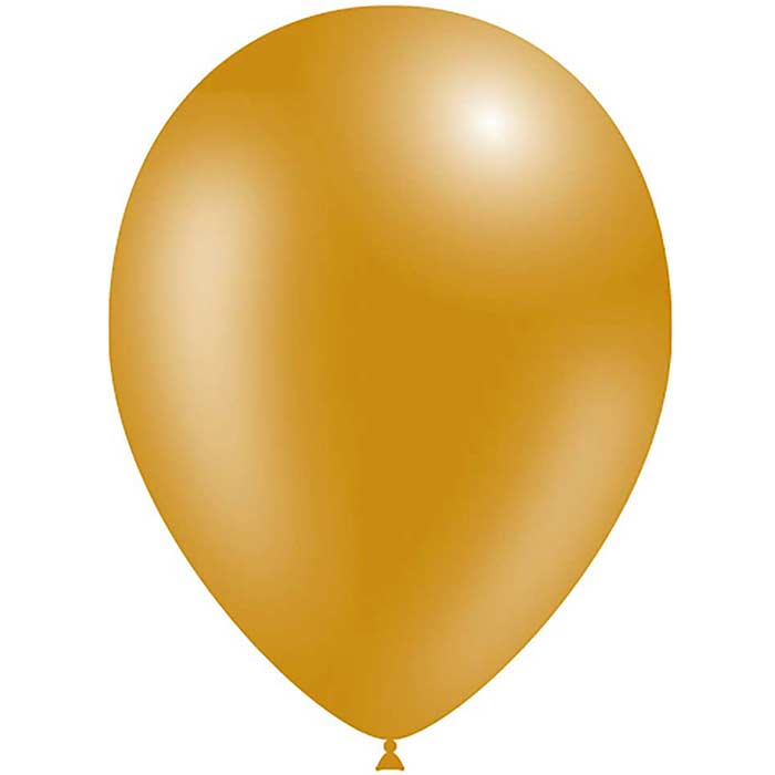 Decotex Metallic Gold Latex Balloons 5 Inch | Party Save Smile