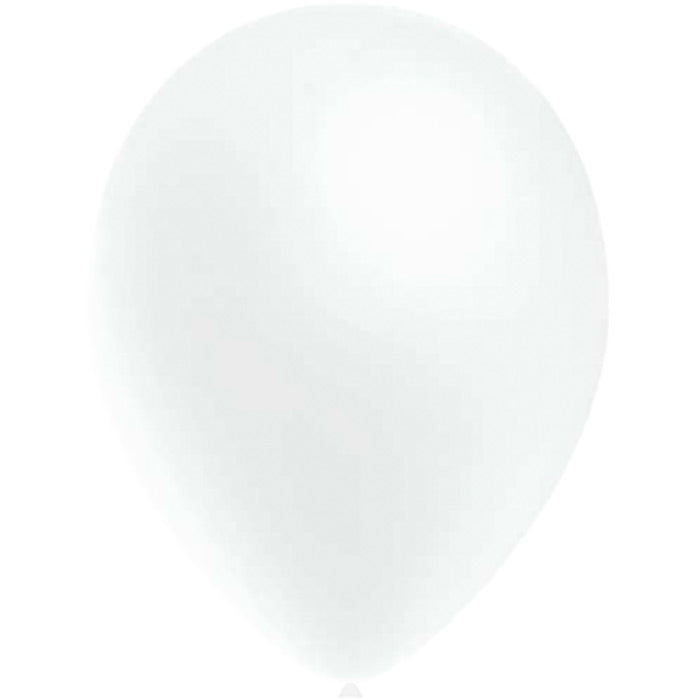 Decotex Metallic White 5 Inch Latex Balloons | Party Save Smile