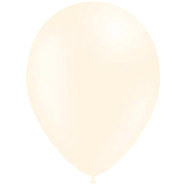 Metallic Ivory 5 Inch Latex Balloons: Decotex Decorator | Party Save Smile