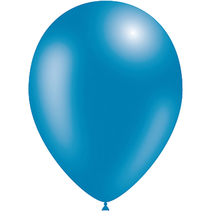 Metallic Dark Blue Latex Balloons 5 Inch Decotex | Party Save Smile