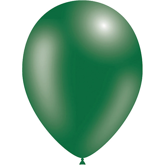 Forest Green 11 Inch Decotex Latex Balloons: Helium Quality | Party Save Smile