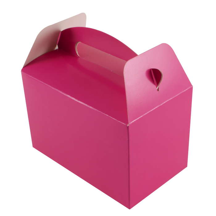 Hot Pink Lunch Party Boxes 6 Pack | Party Save Smile