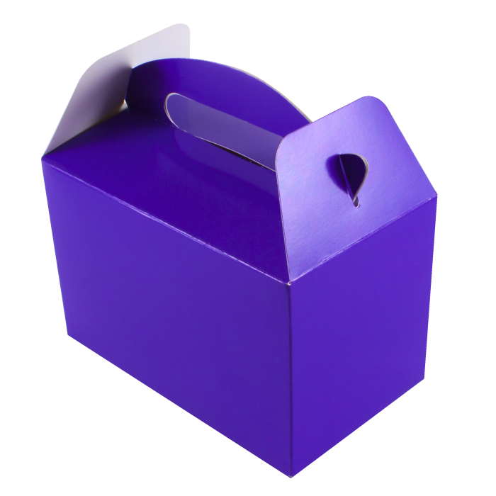Purple Party Lunch Boxes 6 Pack | Party Save Smile