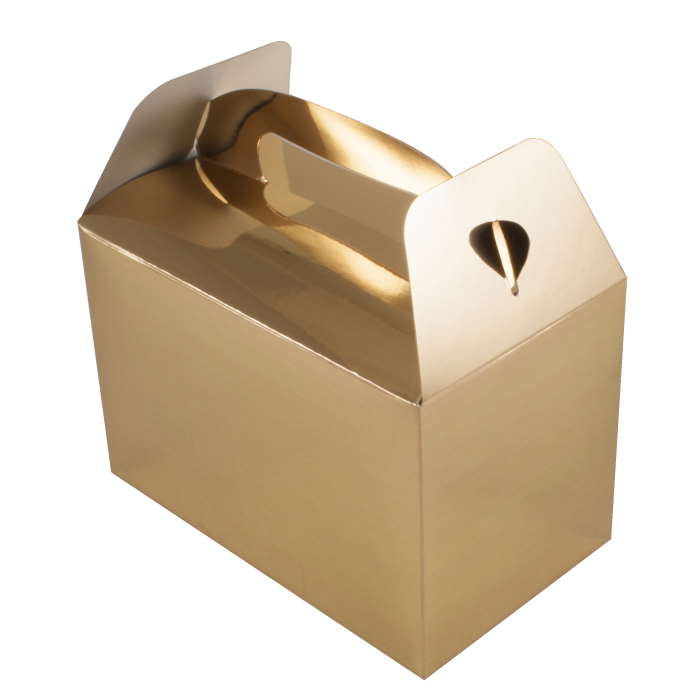 Metallic Gold Party Boxes 6 Pack | Party Save Smile