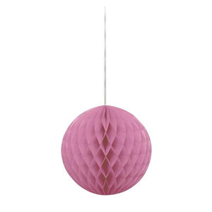 Hot Pink Honeycomb Ball Party Hanging Decorations