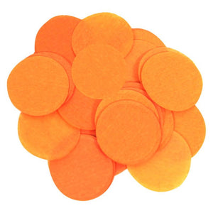Orange 55mm Paper Table Confetti Decoration 100 Grams