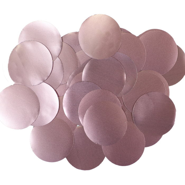 25mm Light Pink Metallic Confetti 50 grams | Party Save Smile