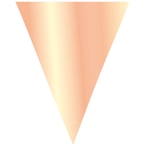Metallic Rose Gold Bunting Flag Banner 10 metres