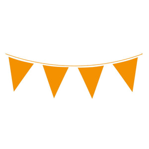 Orange Flag Bunting Banner Decoration 10 Metres