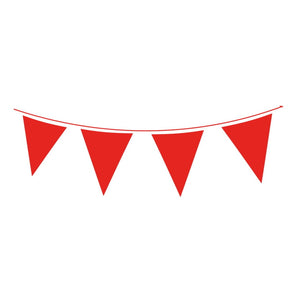 Red Flag Banner Bunting 10 metres