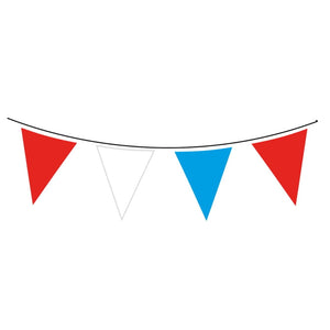 Red White and Blue Flags Bunting 10 Metres