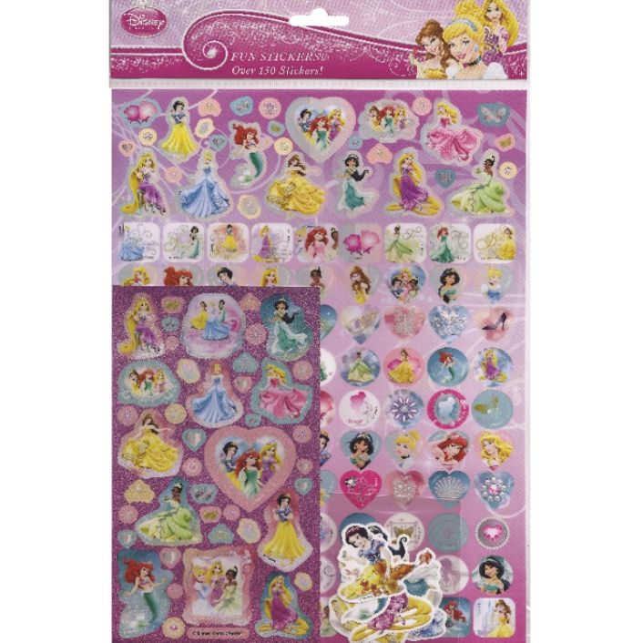 Disney Princess Mega Sticker Pack 150 Stickers | Party Save Smile